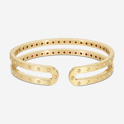 Roberto Coin Pois Moi 18K Yellow Gold Diamond Bangle Bracelet 7771692AYBAX