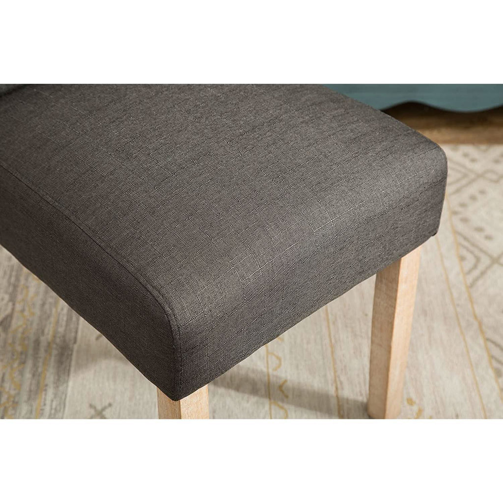 Charcoal Tufted Parsons Dining Chair Modern Style Elegant