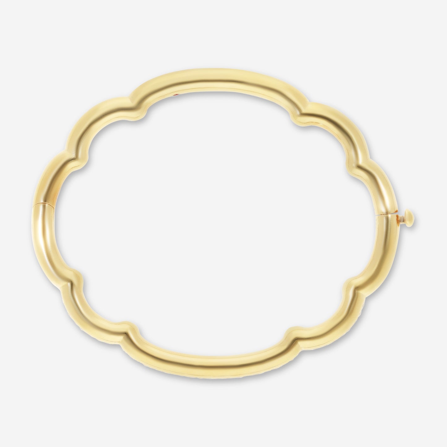 Roberto Coin Cialoma 18K Yellow Gold Diamond Cloud Bangle Bracelet 7773574AYBAX