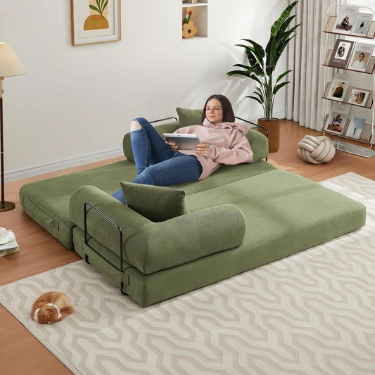 78.5 Inch Convertible Folding Sofa Bed with Versatility
