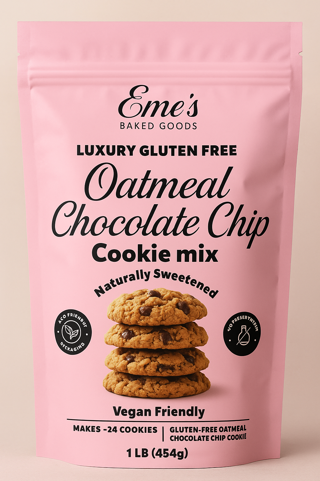 Luxury Gluten-Free Chocolate Chip Cookie Mix & Oatmeal Chocolate Chip Cookie Mix Duo 2 Units