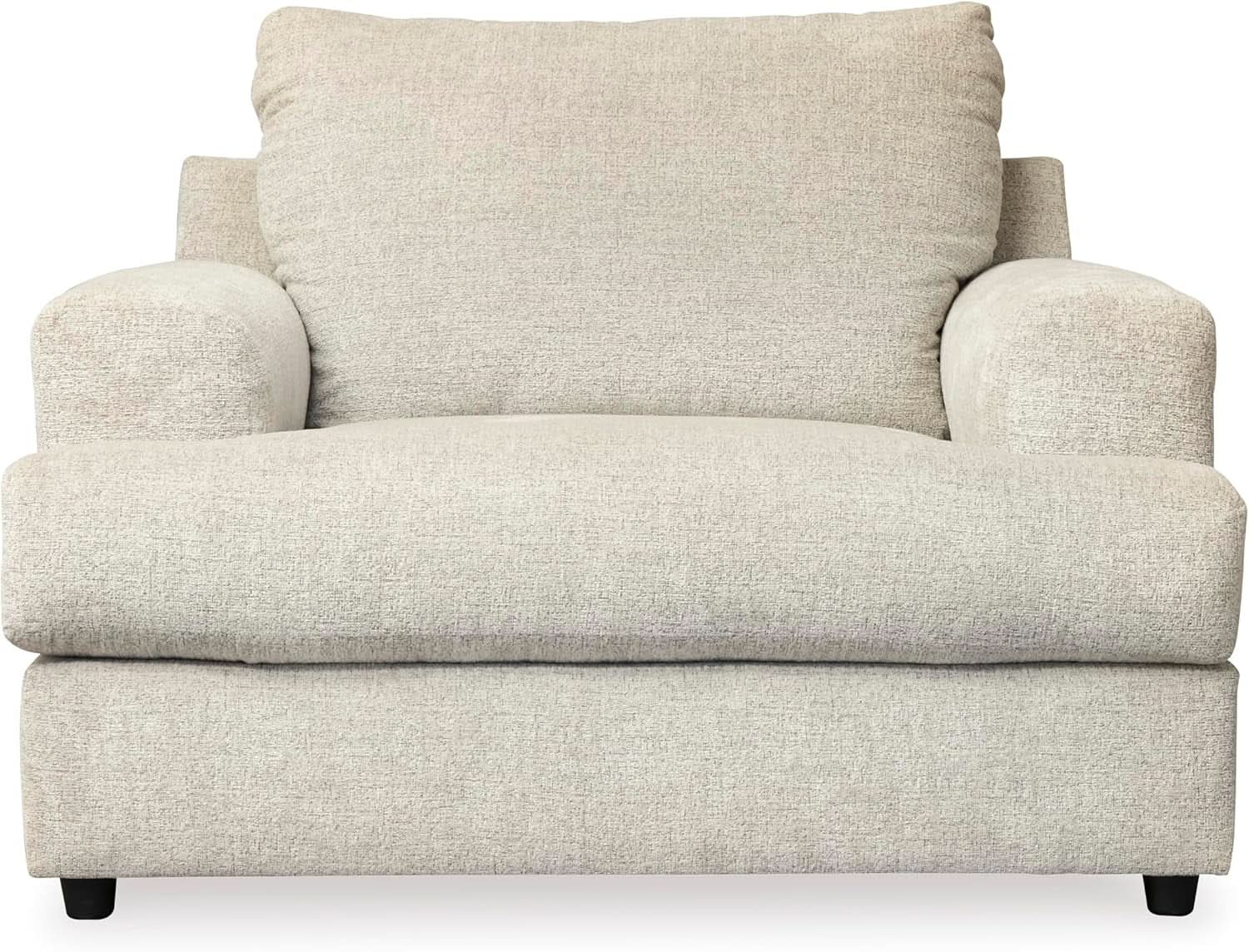 Soletren Contemporary Off White Chenille Upholstered Chair