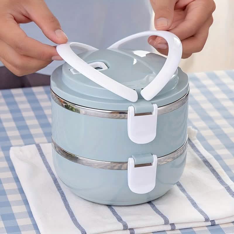 Stainless Steel Insulated Bento Lunch Box – 2/3/4 Layer