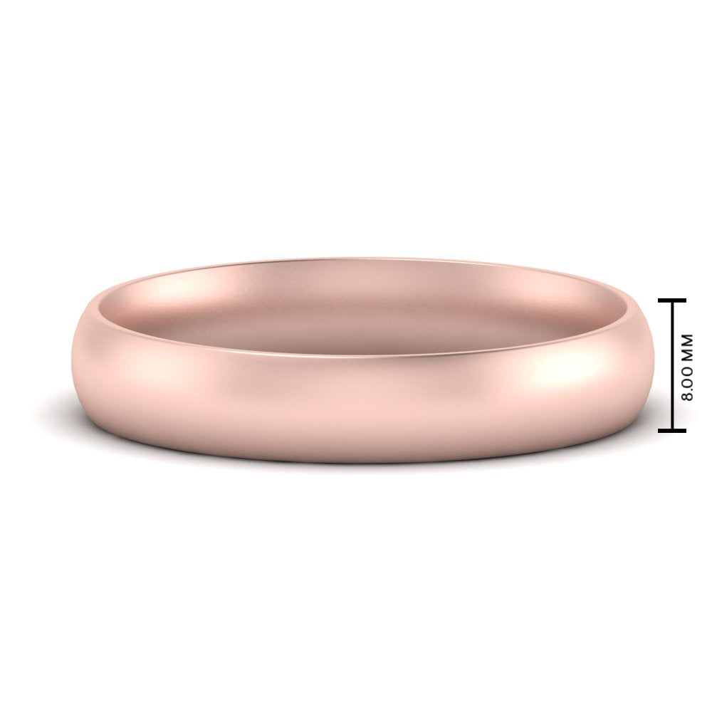 Comfort Fit Mens Wedding Band