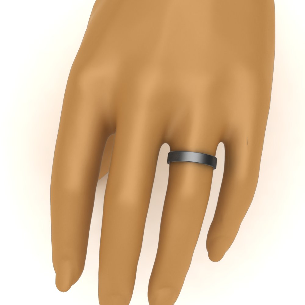 5 mm Flat Gold Wedding Band