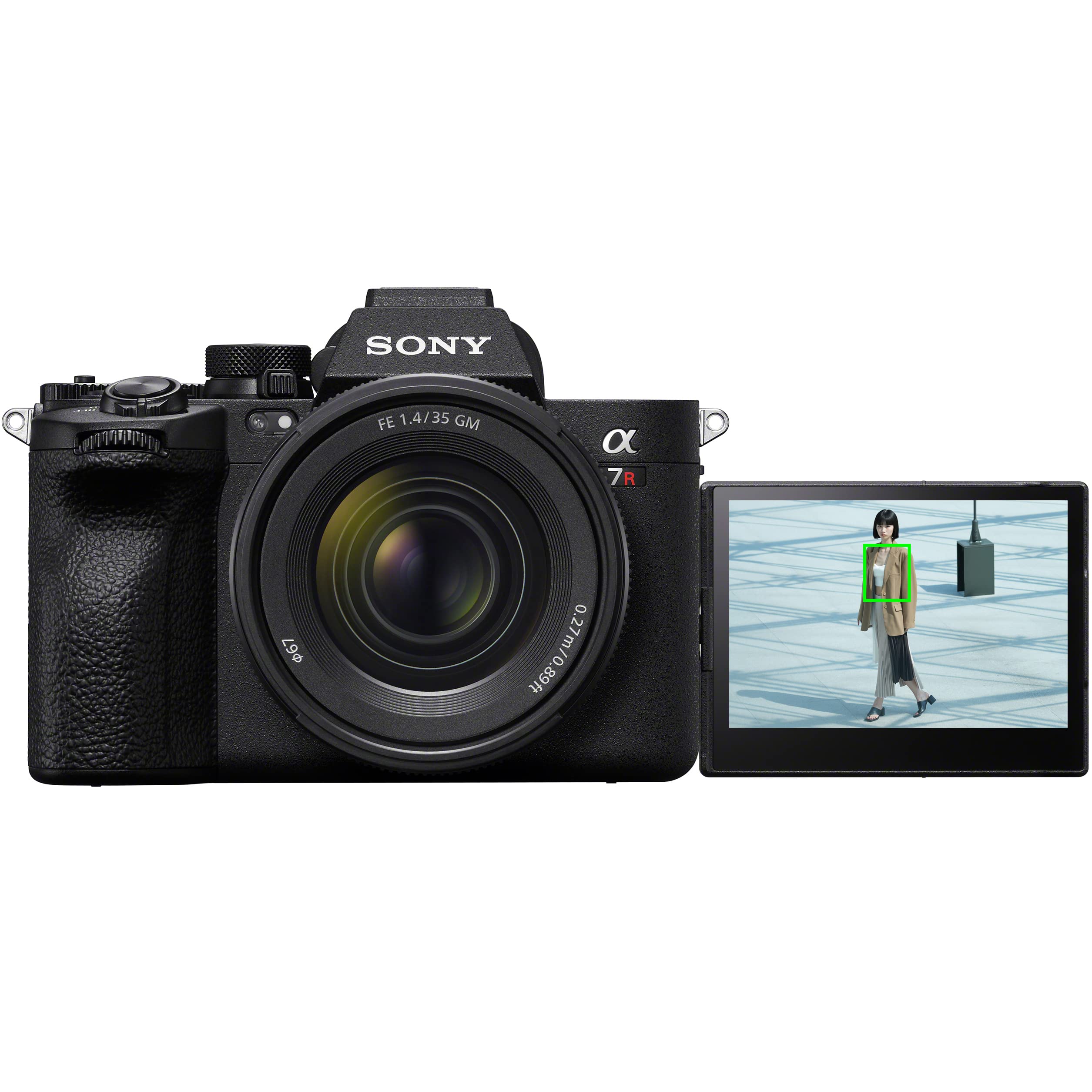Sony a7R V Full Frame Mirrorless Camera Body with FE 35mm F1.4 GM G Master Lens ILCE-7RM5 + SEL35F14GM Bundle with Deco Gear Photography Backpack + Monopod + Extra Battery, LED and Kit Accessories