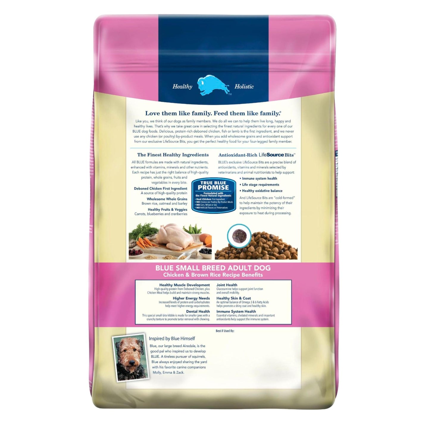 Blue Buffalo Life Protection Formula Healthy Weight Adult Dry Dog Food, Supports an Ideal Weight, Made with Natural Ingredients, Chicken & Brown Rice Recipe, 5-lb Bag