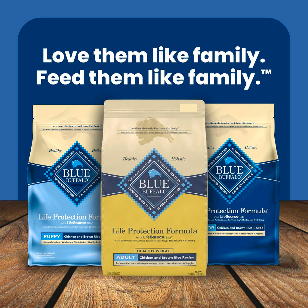 Blue Buffalo Life Protection Formula Healthy Weight Adult Dry Dog Food, Supports an Ideal Weight, Made with Natural Ingredients, Chicken & Brown Rice Recipe, 5-lb Bag