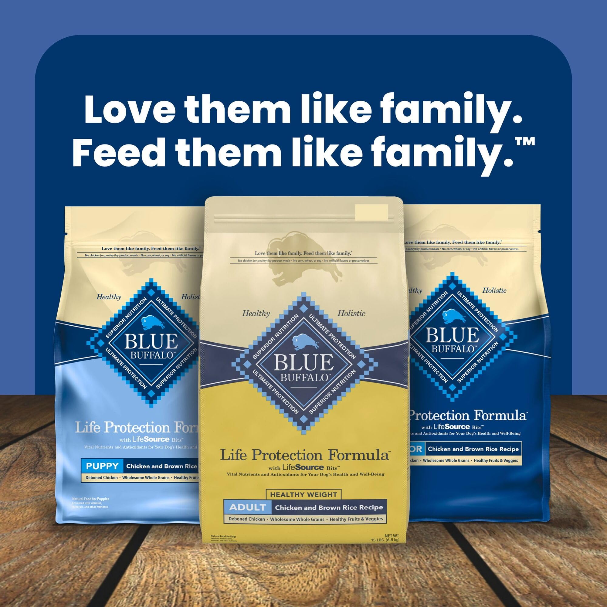 Blue Buffalo Life Protection Formula Healthy Weight Adult Dry Dog Food, Supports an Ideal Weight, Made with Natural Ingredients, Chicken & Brown Rice Recipe, 5-lb Bag