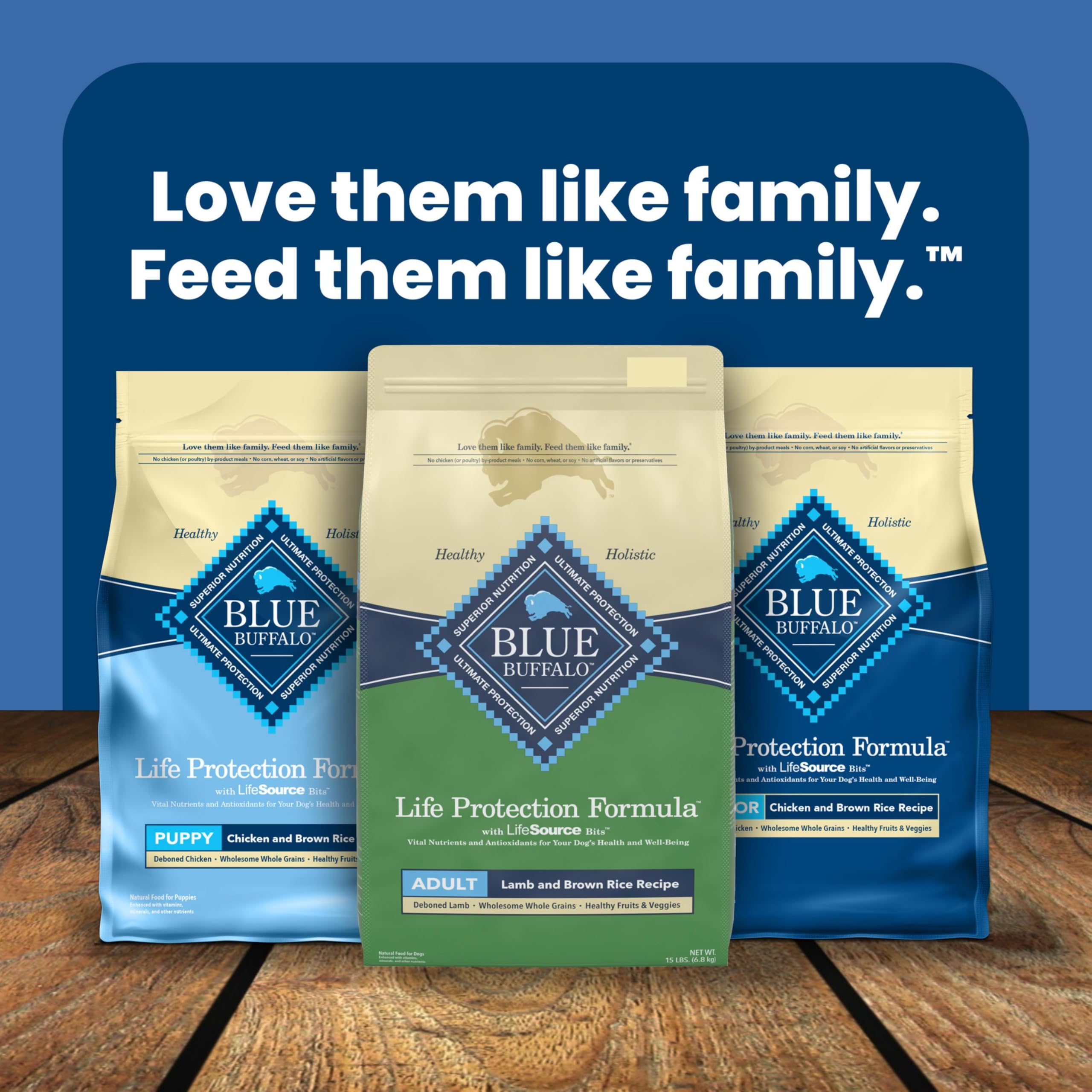 Blue Buffalo Life Protection Formula Adult Dry Dog Food, Helps Build and Maintain Strong Muscles, Made with Natural Ingredients, Beef & Brown Rice Recipe, 30-lb Bag