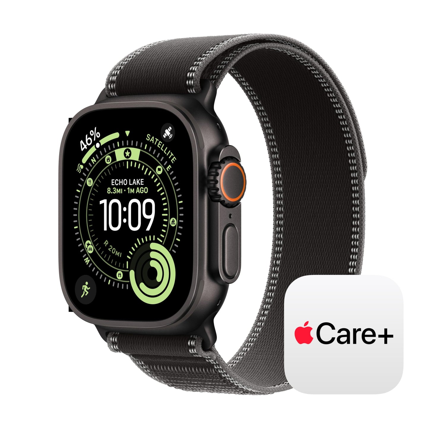 Apple Watch Ultra 3 [GPS + Cellular 49mm] Running & Multisport Smartwatch w/Rugged Titanium Case w/Natural Titanium Milanese Loop - L. Satellite Communications, Advanced Health & Fitness Tracking