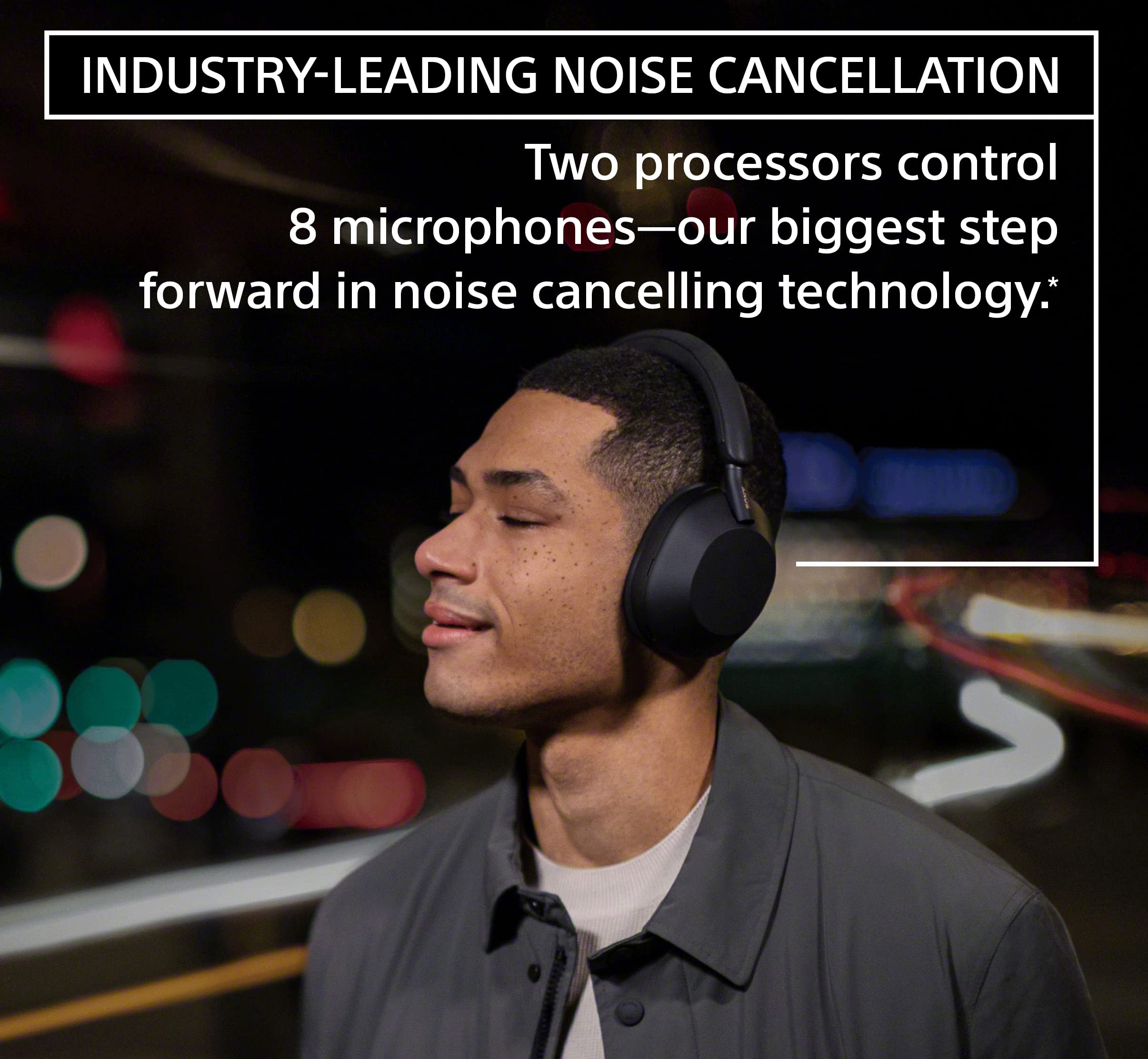 Sony WH-1000XM5 Premium Noise Canceling Headphones, Auto NC Optimizer, 30-Hour Battery, Alexa Voice Control, Silver