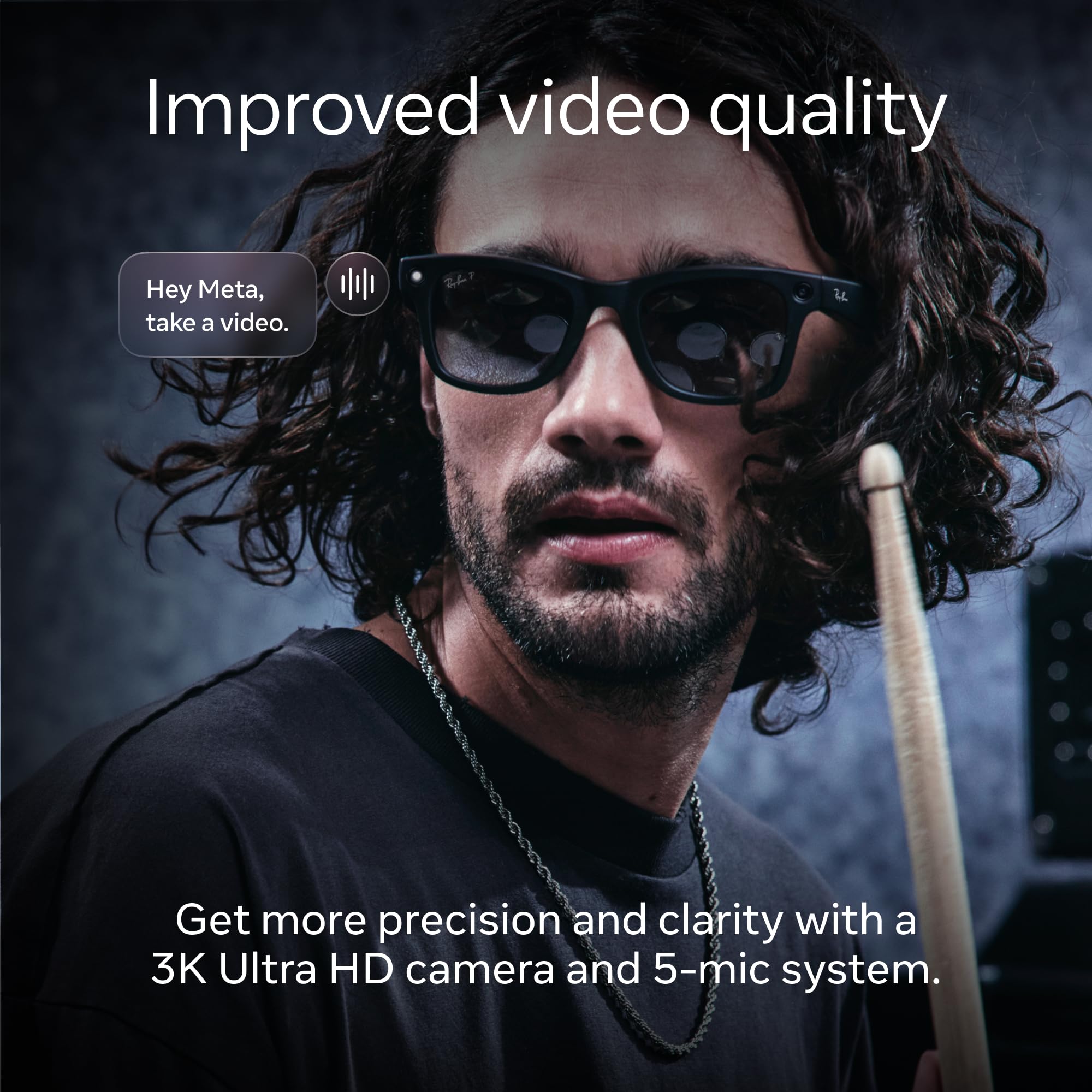 Ray-Ban Meta Skyler (Gen 2) with Meta AI, photo and video capture, longer battery life - Shiny Transparent Peach, Transitions® Brown Lenses