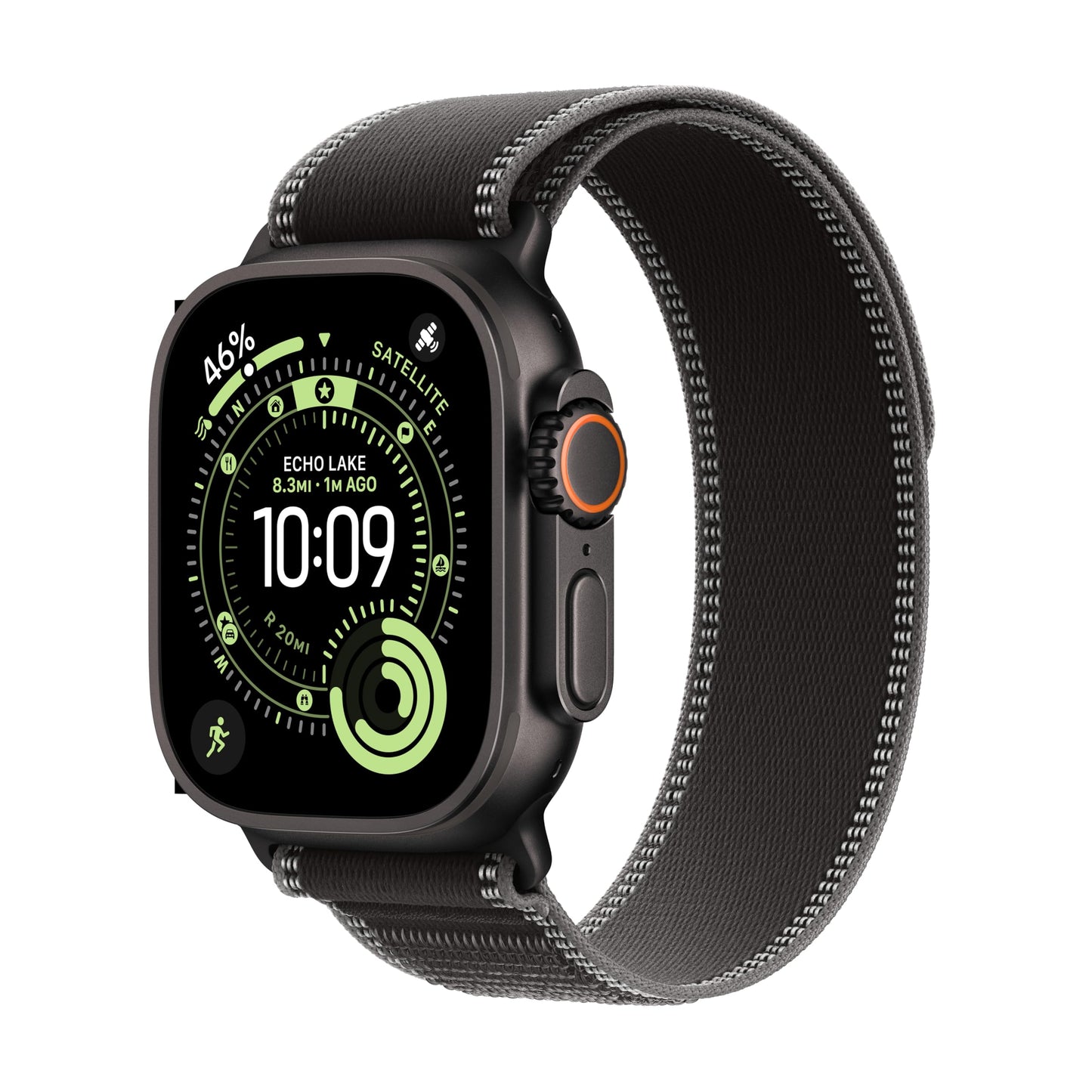 Apple Watch Ultra 3 [GPS + Cellular 49mm] Running & Multisport Smartwatch w/Rugged Titanium Case w/Natural Titanium Milanese Loop - L. Satellite Communications, Advanced Health & Fitness Tracking