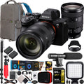 Sony a7R V Full Frame Mirrorless Camera Body with FE 35mm F1.4 GM G Master Lens ILCE-7RM5 + SEL35F14GM Bundle with Deco Gear Photography Backpack + Monopod + Extra Battery, LED and Kit Accessories