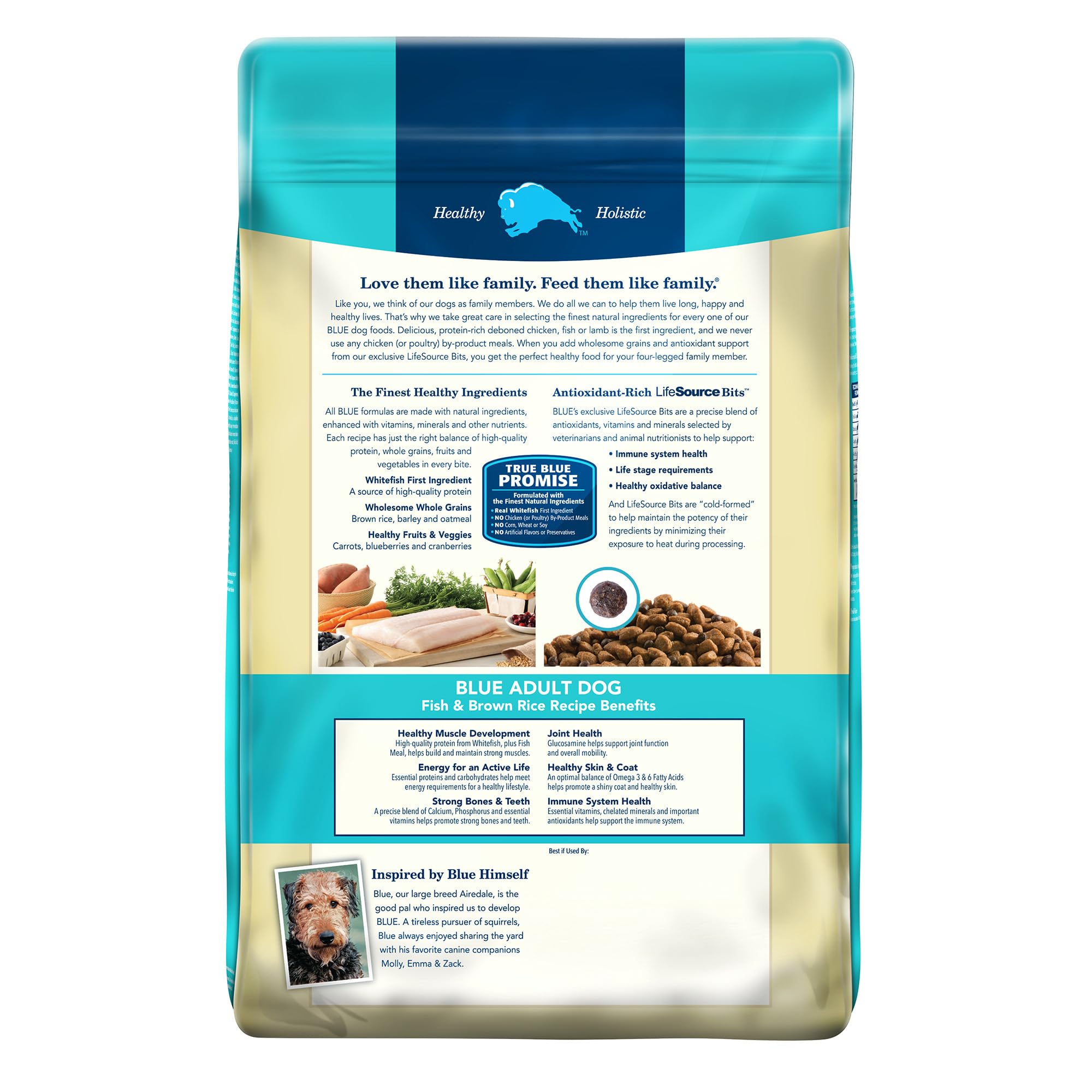 Blue Buffalo Life Protection Formula Adult Dry Dog Food, Helps Build and Maintain Strong Muscles, Made with Natural Ingredients, Beef & Brown Rice Recipe, 30-lb Bag