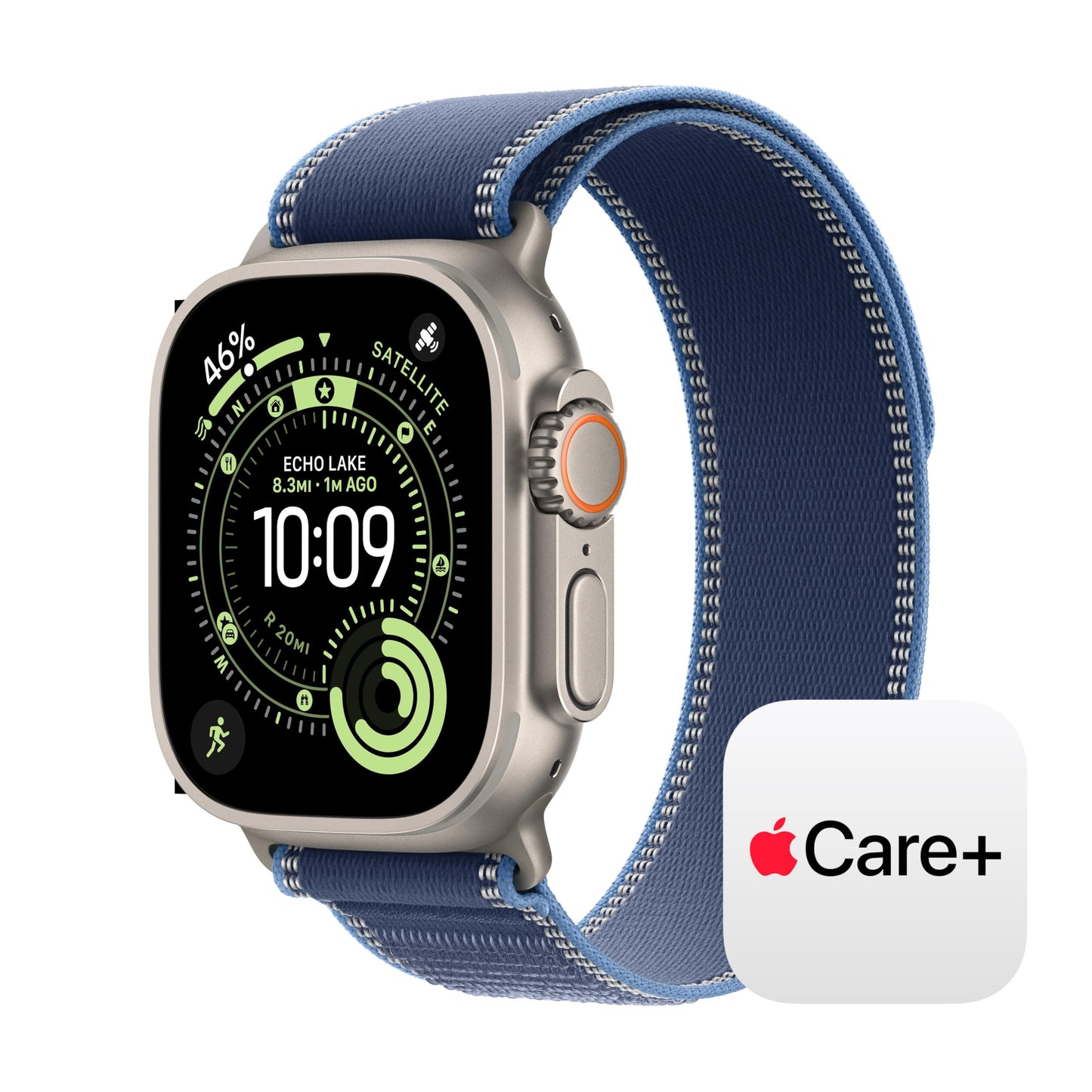 Apple Watch Ultra 3 [GPS + Cellular 49mm] Running & Multisport Smartwatch w/Rugged Titanium Case w/Natural Titanium Milanese Loop - L. Satellite Communications, Advanced Health & Fitness Tracking