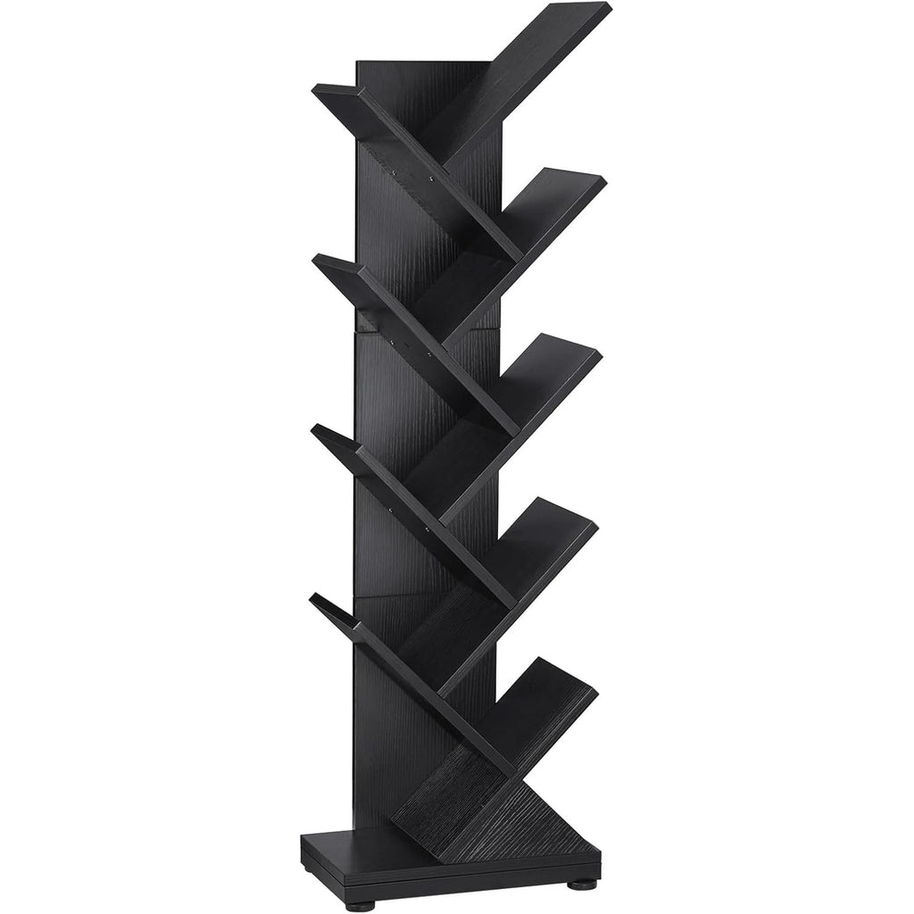 8 Tier Tree Bookshelf Natural Wood Finish Bookcase