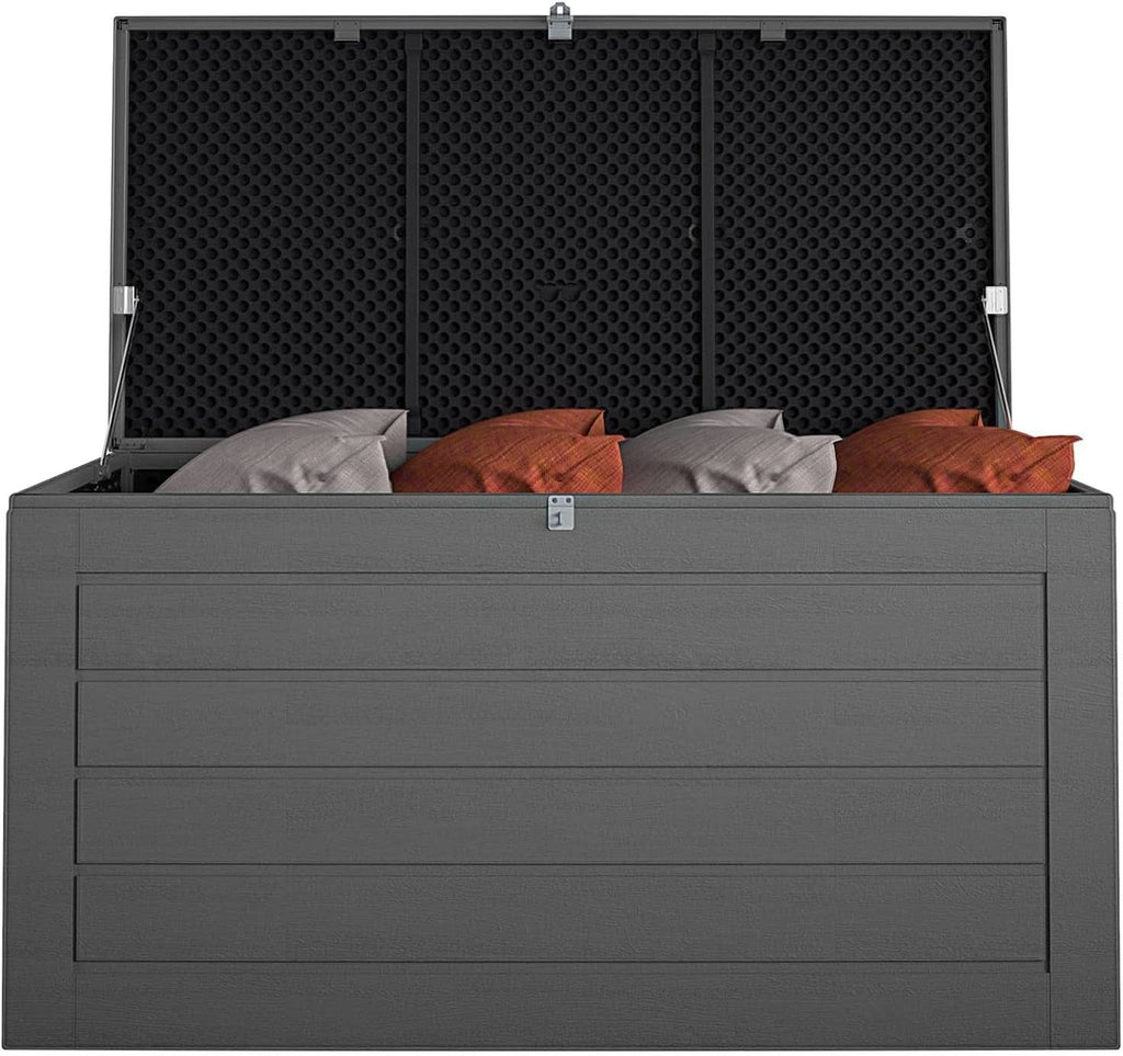 Extra Large Outdoor Patio Storage Deck Box 180 Gallons