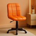 Clayton Orange Quilted Vinyl Office Swivel Task Chair