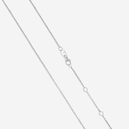 Roberto Coin Domino 18K White Gold Diamond Pendant Necklace 8883335AW17X