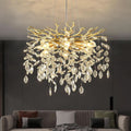 Gold Crystal Tree Branch Chandelier 18 Inch K9 Crystals