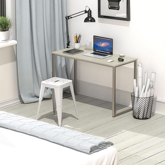Maple 32 Inch Desk For Home Office With Steel Frame