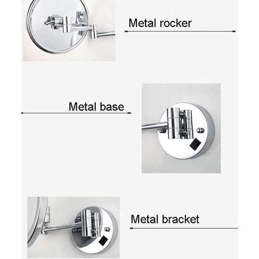 Wall Mounted LED Vanity Mirror With 180 Degree Rotation