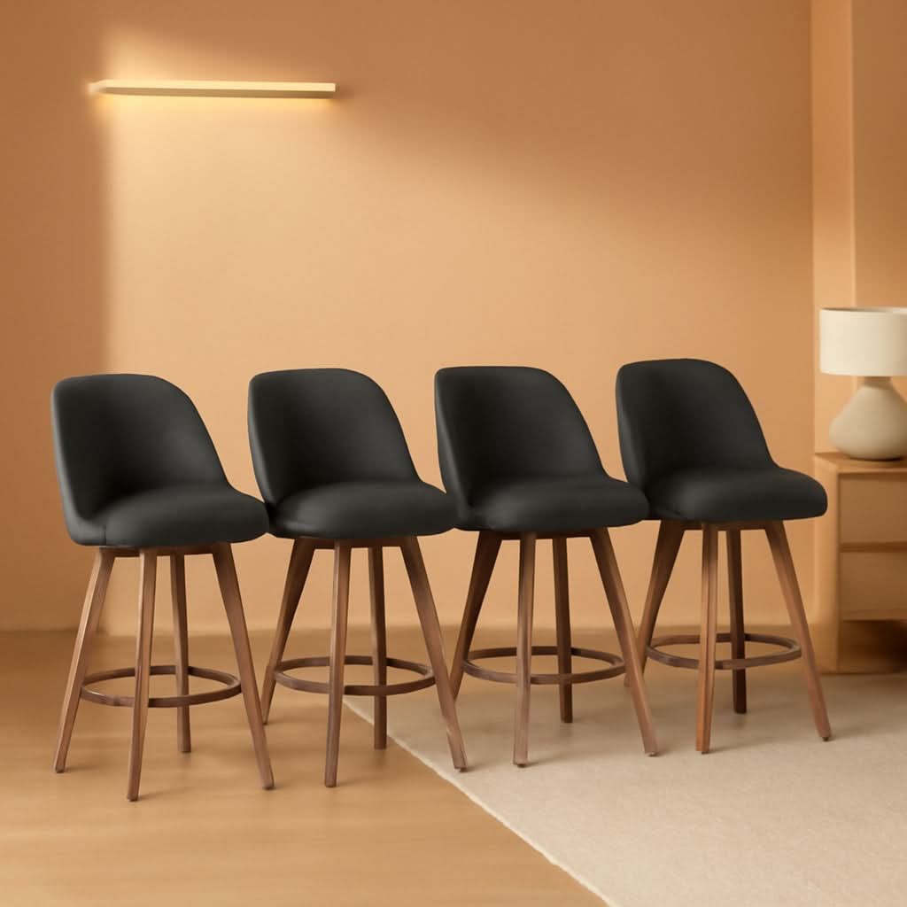 Counter Height Bar Stools Set Of Four 26 Inch Gray