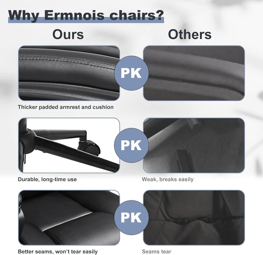 Black Ergonomic Office Chair With Adjustable Lumbar Support