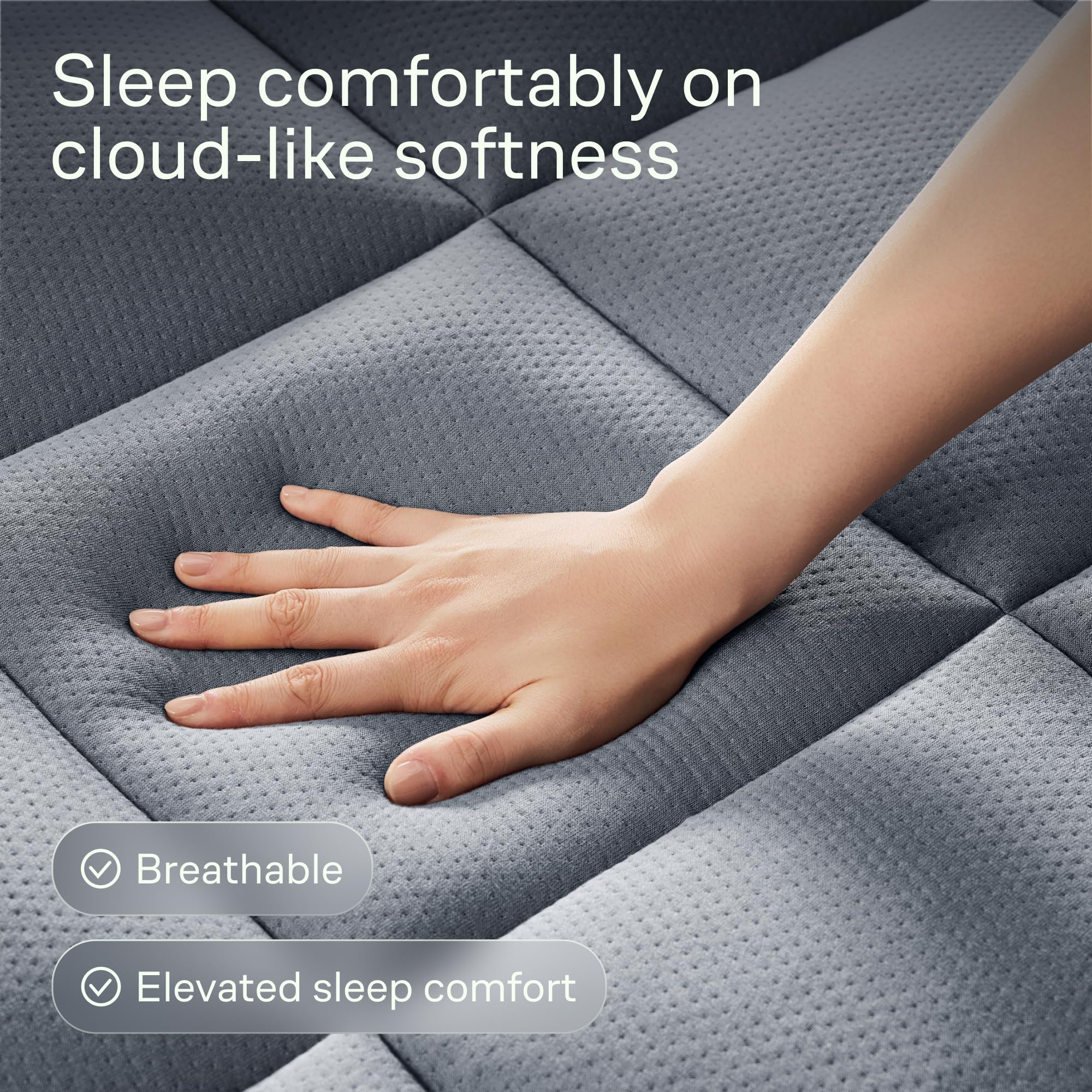 Niagara Sleep Solution Ultra Soft Queen Size Mattress Topper - Rayon Derived from Bamboo Pillow Top Mattress Pad for Back Pain Relief - Naturally Cooling for Hot Sleepers, Green