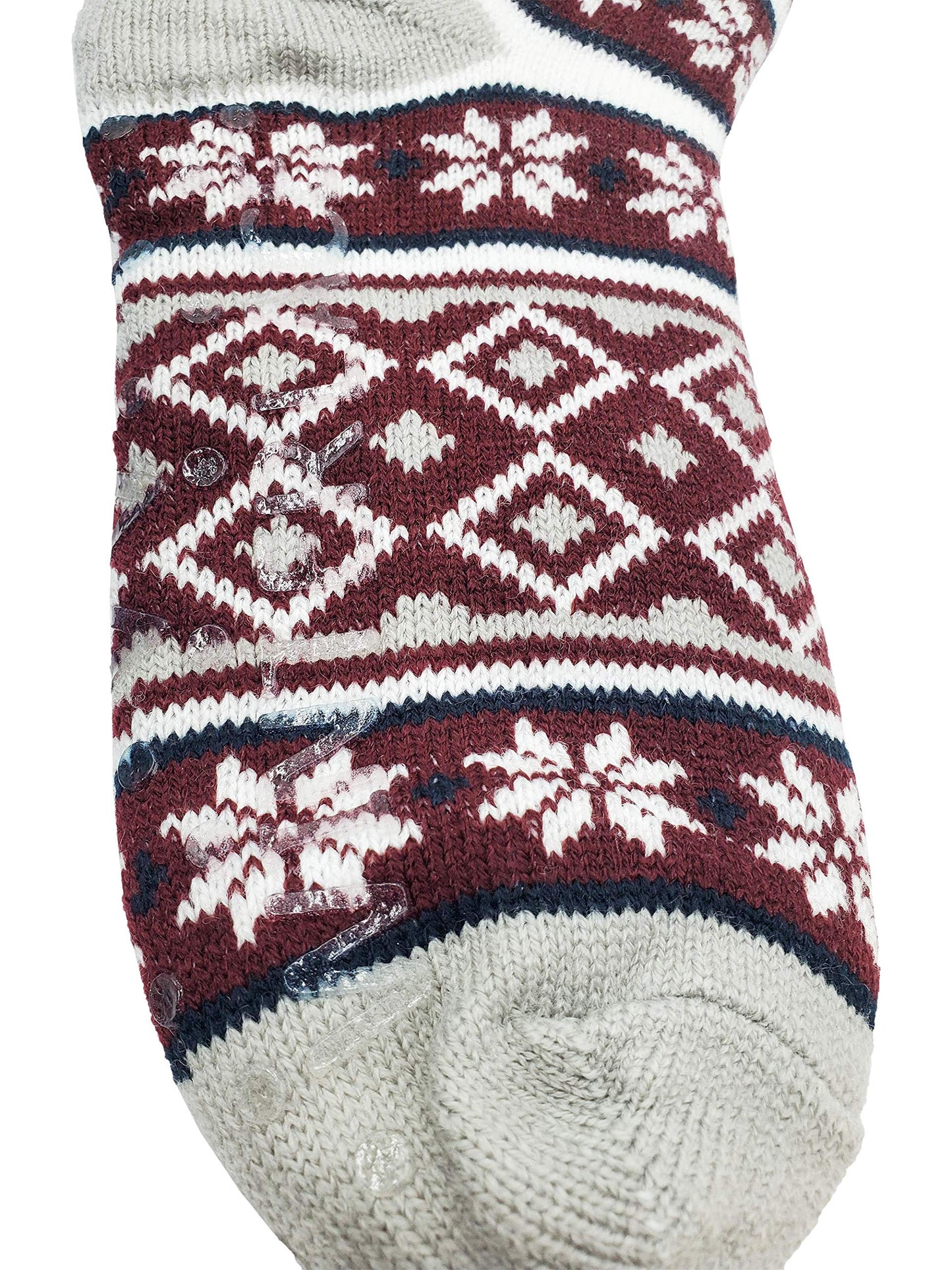 Winterlace Fuzzy Fluffy Slipper Socks, 3 Pairs Womens Sherpa Non Slip Plush Comfy Cozy Cabin Sock