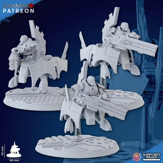 Flying Undying Squad by Ghamak - 43mm Resin Printed Sci-Fi Minis (3 Units)