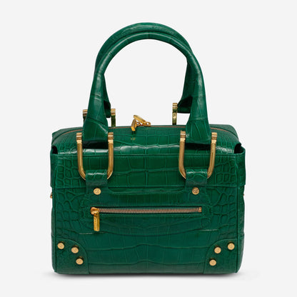 Chopard Caroline Mini Shiny Green Alligator Leather Handbag 95000-0209
