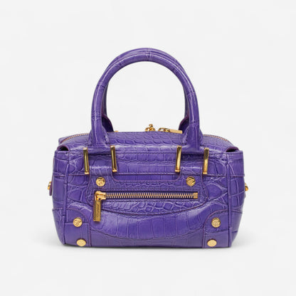Chopard Baby Caroline Purple Shiny Alligator Leather Handbag 95000-0283