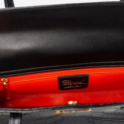 Chopard Jour Impériale Mini Black Alligator Leather Bag 95000-0341