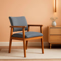 Mid Century Modern Walnut Dining Chairs Set Of 2 Wood Arms