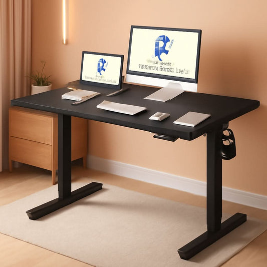 Electric Height Adjustable Standing Desk 48 X 24 Black