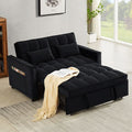 Velvet Sofa Bed With Adjustable Sleeper For Small Spaces