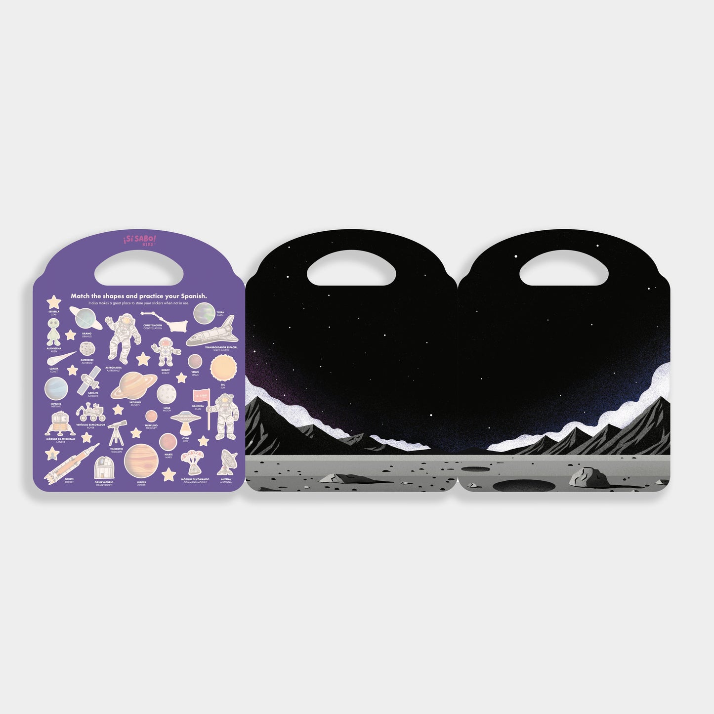 Sí Sabo Galaxy: A Bilingual Reusable Sticker Play Set