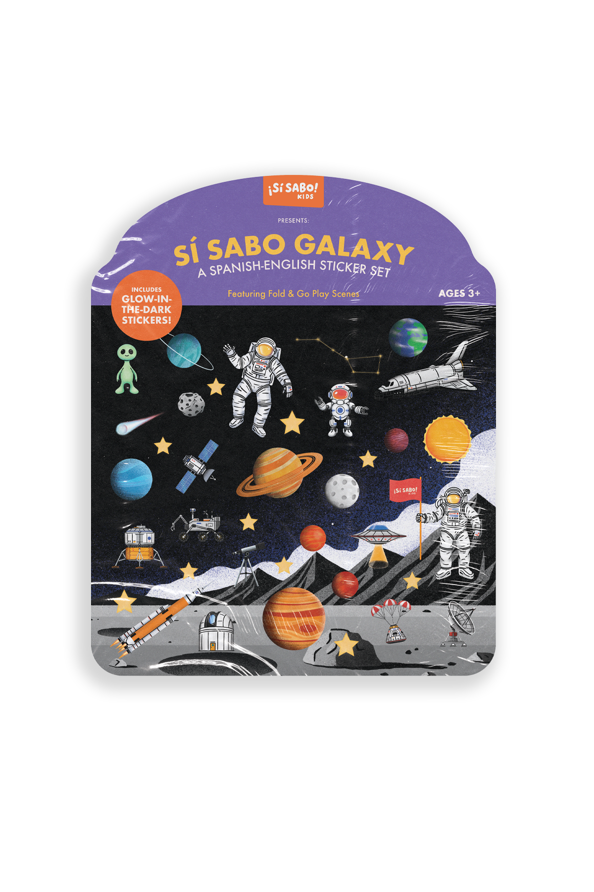 Sí Sabo Galaxy: A Bilingual Reusable Sticker Play Set
