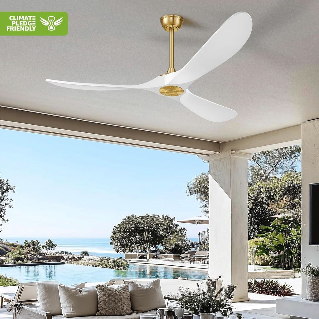 52 Inch Ceiling Fan With Remote DC Motor Indoor Outdoor Use