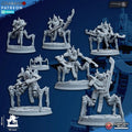 Vanquishers by Ghamak: Sci-fi 28/32mm Heroic Scale Miniature, 40mm tall, 7 Units