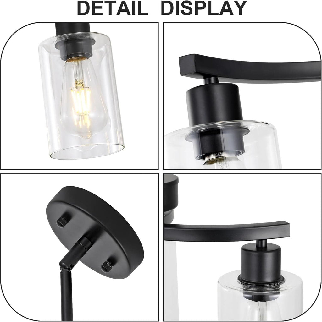 Three Light Black Dining Chandeliers For Kitchen Island