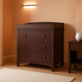 Noah 3 Drawer Dresser With Changing Top Espresso Finish