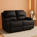 58 Inch Wall Hugger RV Theater Seats Double Recliner Black