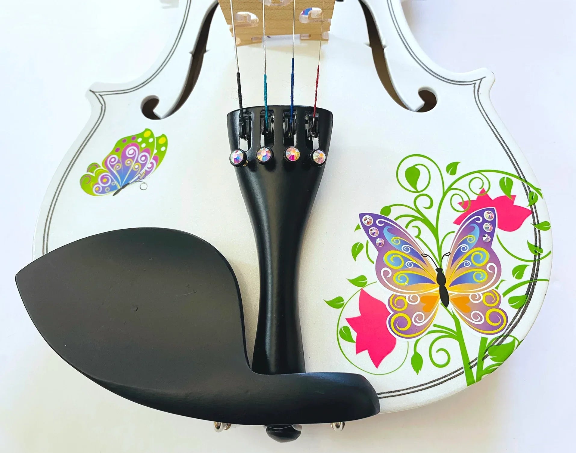 Butterfly White 1/4 Violin Outfit SUPER SAVINGS