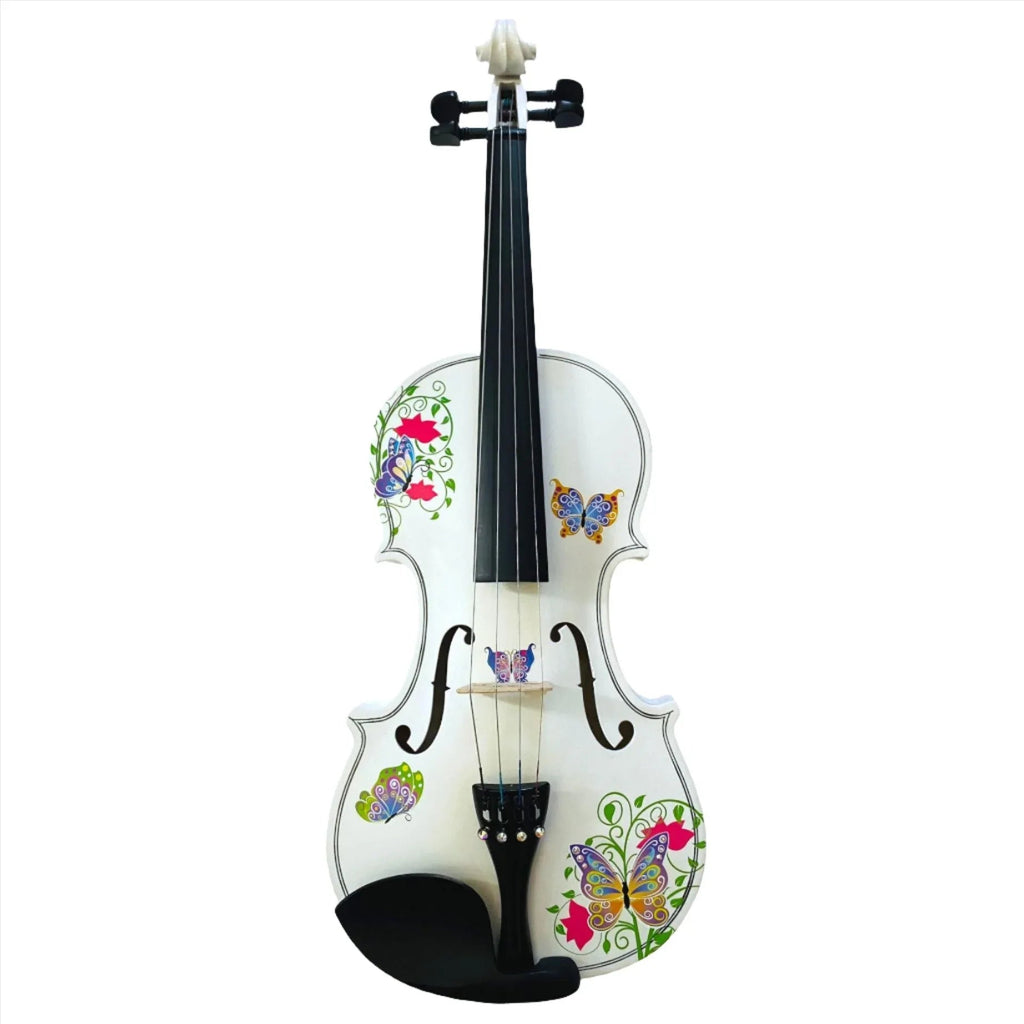 Butterfly 1/4 White Violin Outfit SUPER SAVINGS