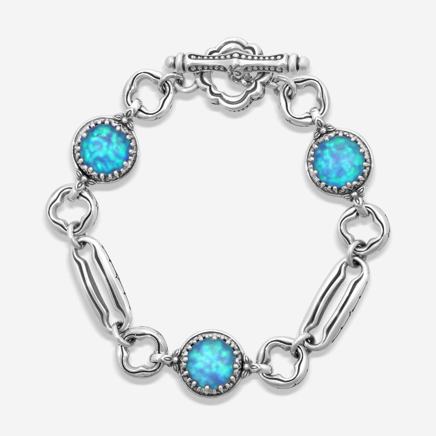 "KONSTANTINO – “Pearl Clas” Sterling Silver & 18K Yellow Gold, Cultured Pearl Bracelet (PRL: 10.5 mm x 2 pearls) – BMK4202-122  Bracelet Length: 7.0 in." (Copy)
