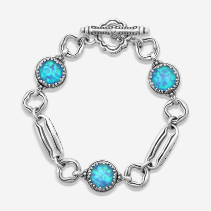 "KONSTANTINO – “Pearl Clas” Sterling Silver & 18K Yellow Gold, Cultured Pearl Bracelet (PRL: 10.5 mm x 2 pearls) – BMK4202-122  Bracelet Length: 7.0 in." (Copy)